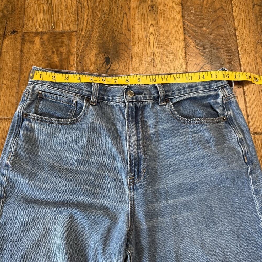 American Eagle Women's Size 12 High Rise Mom Jean Med Wash Inseam 28" Stretch - Picture 4 of 9
